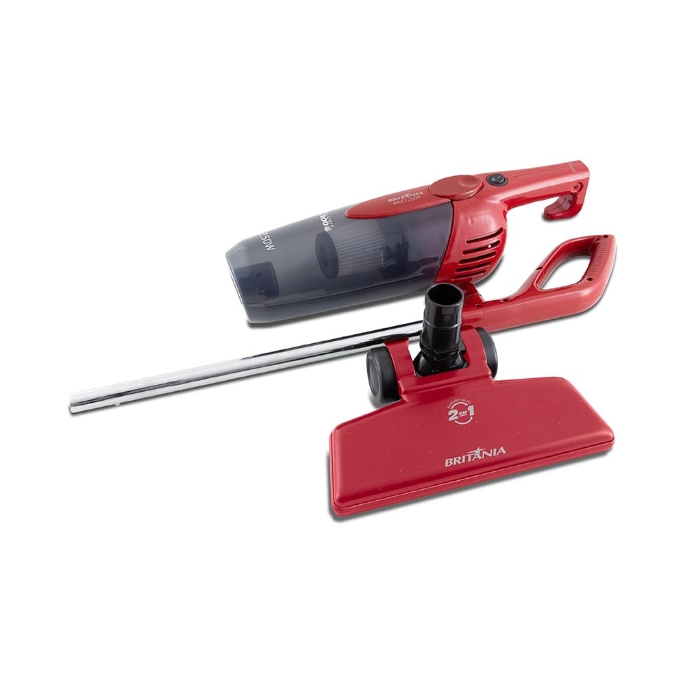 Aspirador de Pó Vertical Britânia Dust Off BAS1250V - 1250W, com Fio, Vermelho, 110V