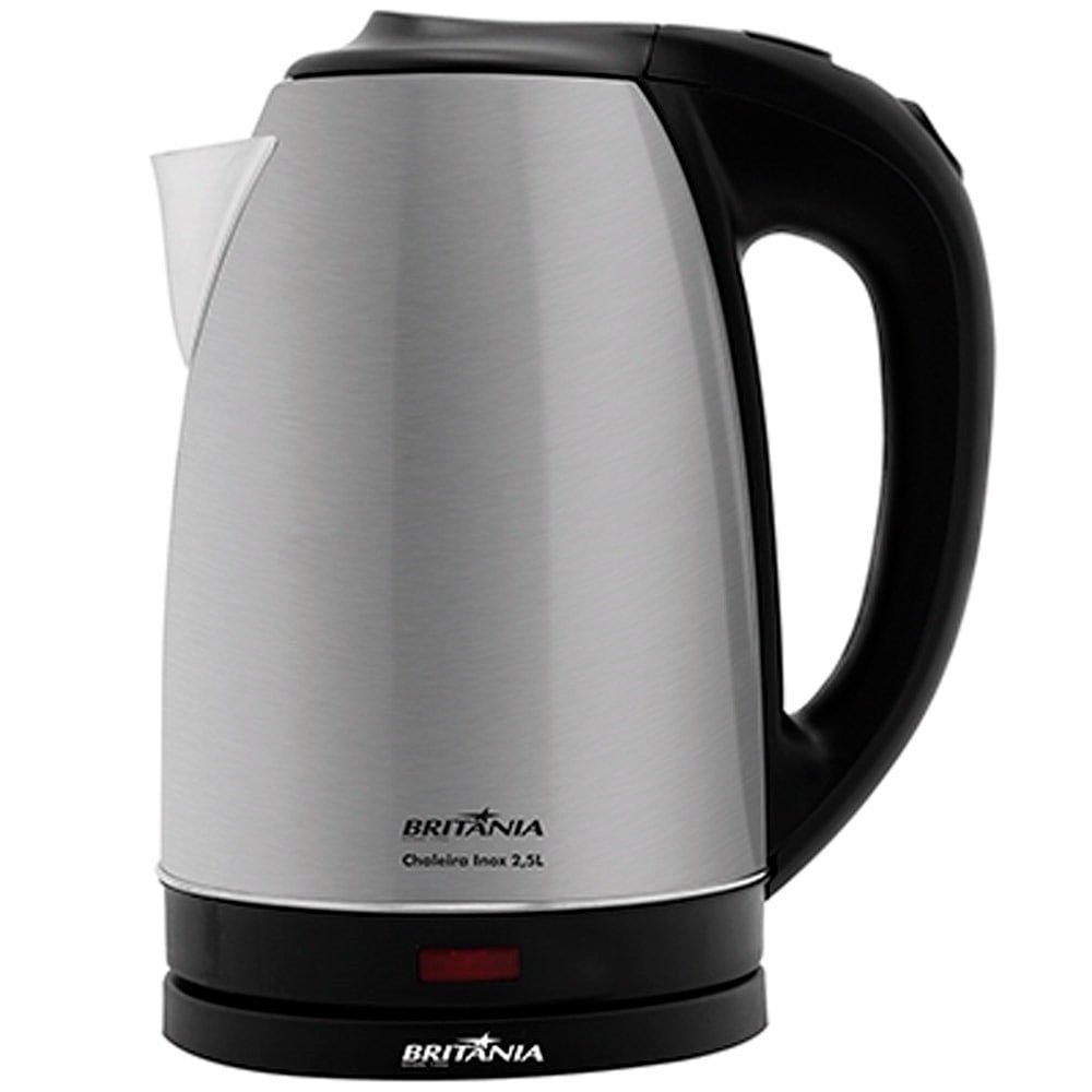 Chaleira Elétrica Britânia 2,5 Litros, Desligamento Automático, Inox, 220V
