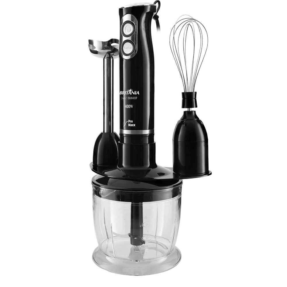 Mixer Britânia BMX400P, Jarra 1,2 Litros, 400W, Preto, 220V