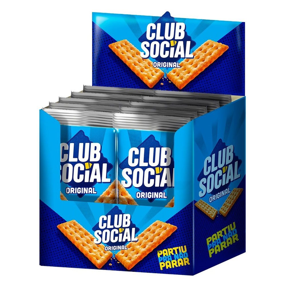 Biscoito Club Social Original 24g Embalagem com 12 Unidades