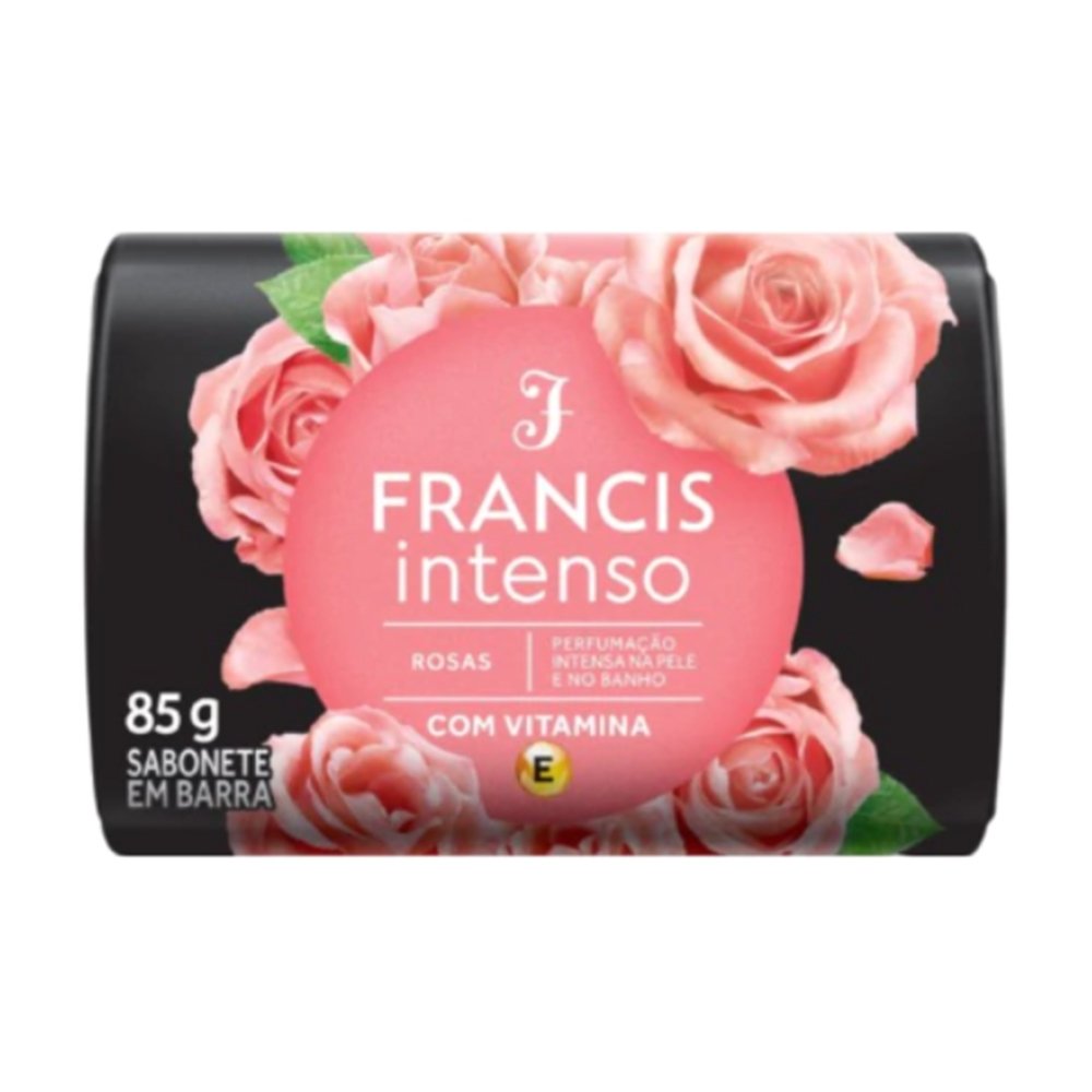 Sabonete Francis Intenso Rosa Claro 85g - Embalagem com 12 Unidades