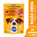 Ração Úmida para Cachorro Pedigree Premium Adulto Sachê Cordeiro 100g - Embalagem com 18 Unidades