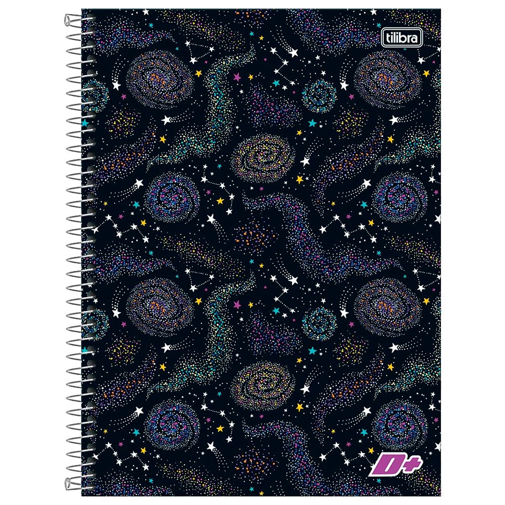 Caderno Espiral Tilibra Universitário Capa Dura Mais+ 12 Matérias 240 Folhas - Embalagem com 4 Unidades (Sortidos)