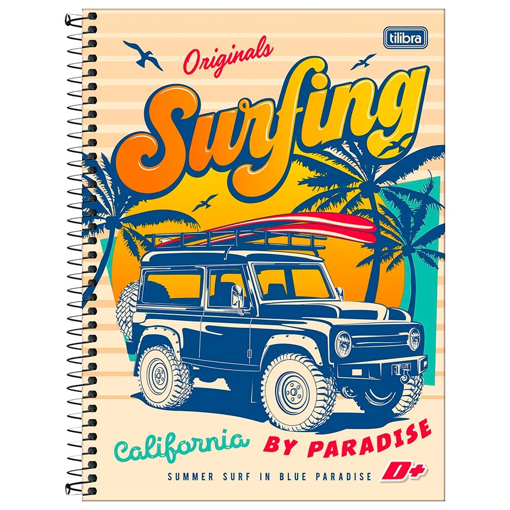 Caderno Espiral Tilibra Universitário Capa Dura Mais+ 12 Matérias 240 Folhas - Embalagem com 4 Unidades (Sortidos)