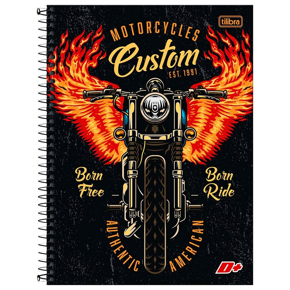 Caderno Espiral Tilibra Universitário Capa Dura Mais+ 12 Matérias 240 Folhas - Embalagem com 4 Unidades (Sortidos)