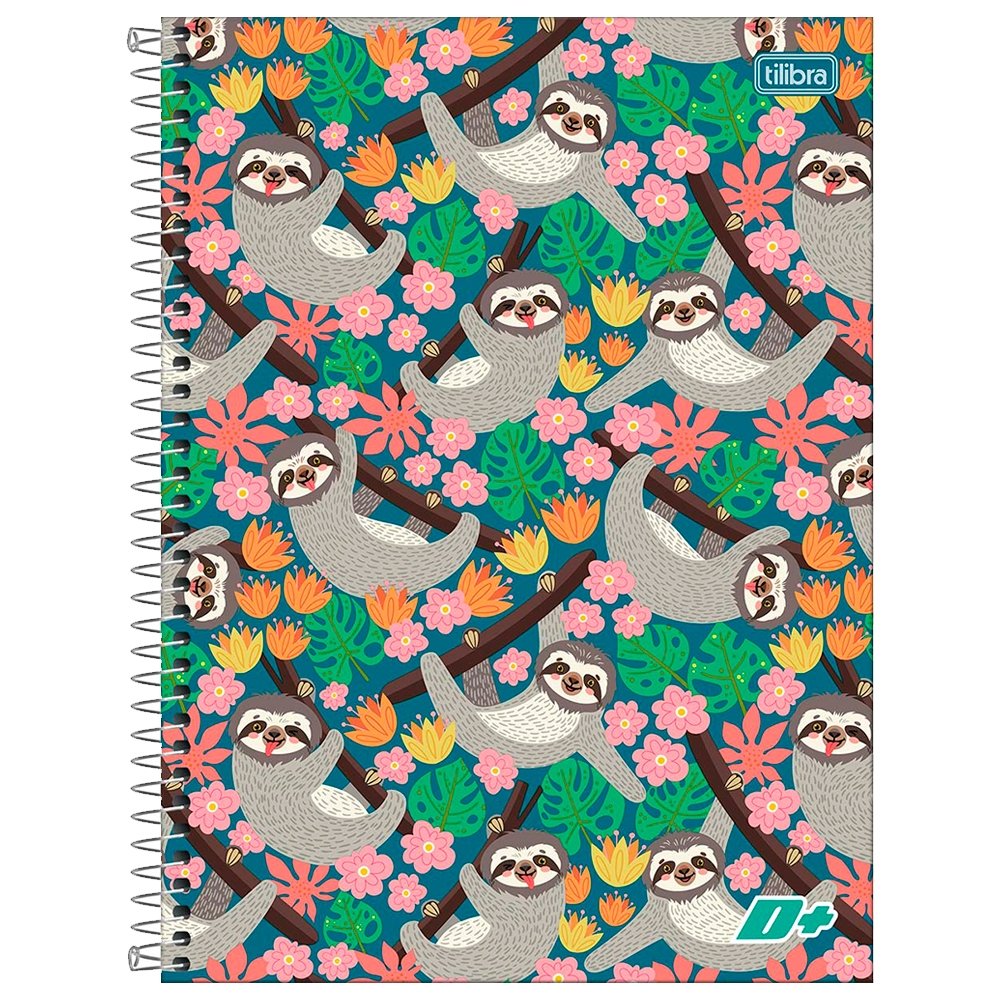 Caderno Espiral Tilibra Universitário Capa Dura Mais+ 12 Matérias 240 Folhas - Embalagem com 4 Unidades (Sortidos)