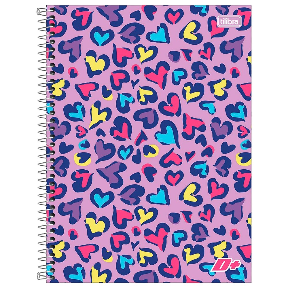 Caderno Espiral Tilibra Universitário Capa Dura Mais+ 12 Matérias 240 Folhas - Embalagem com 4 Unidades (Sortidos)