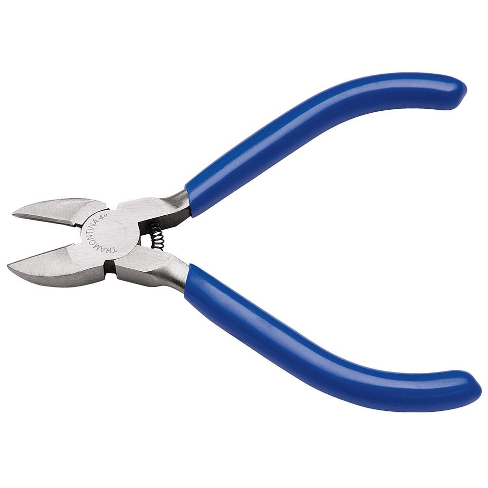 Alicate Tramontina Corte Diagonal 4P Azul