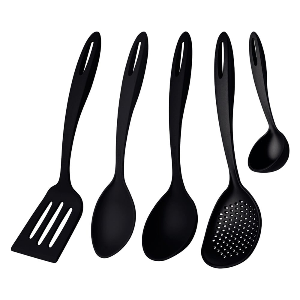 Conjunto de Utensilios Tramontina Ability Nylon Preto 5 Peças