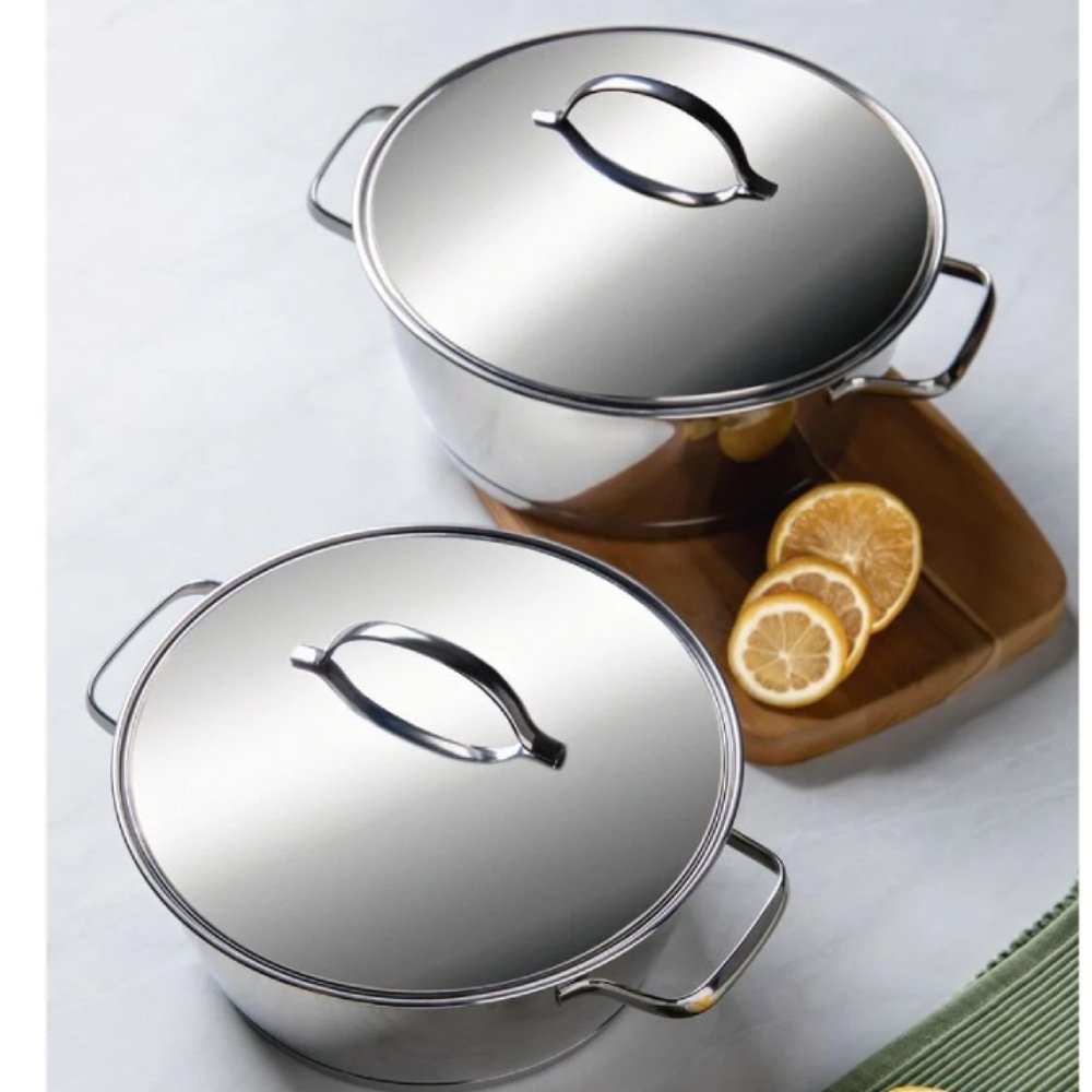 Jogo de Panelas Tramontina Allegra - Fundo Triplo, Aço Inox 2 Peças