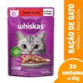 Ração para Gato Whiskas Adulto Sachê Carne 85g - Embalagem com 20 Unidades