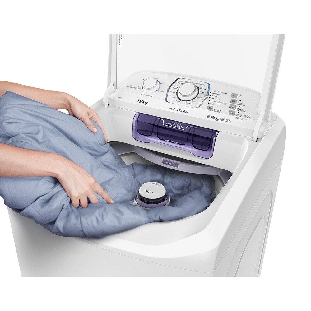 Máquina de Lavar Roupas 12Kg Electrolux LAC12, Branca, 110V