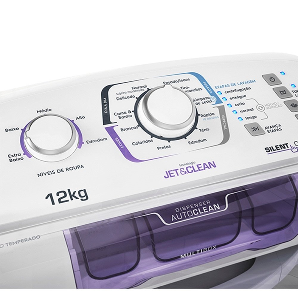Máquina de Lavar Roupas 12Kg Electrolux LAC12, Branca, 110V