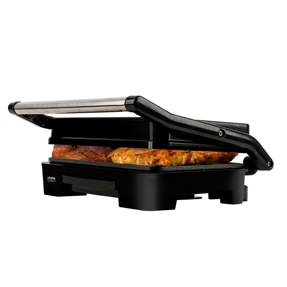 Grill Mallory Asteria Compact, 900W, Preto/Inox 110V