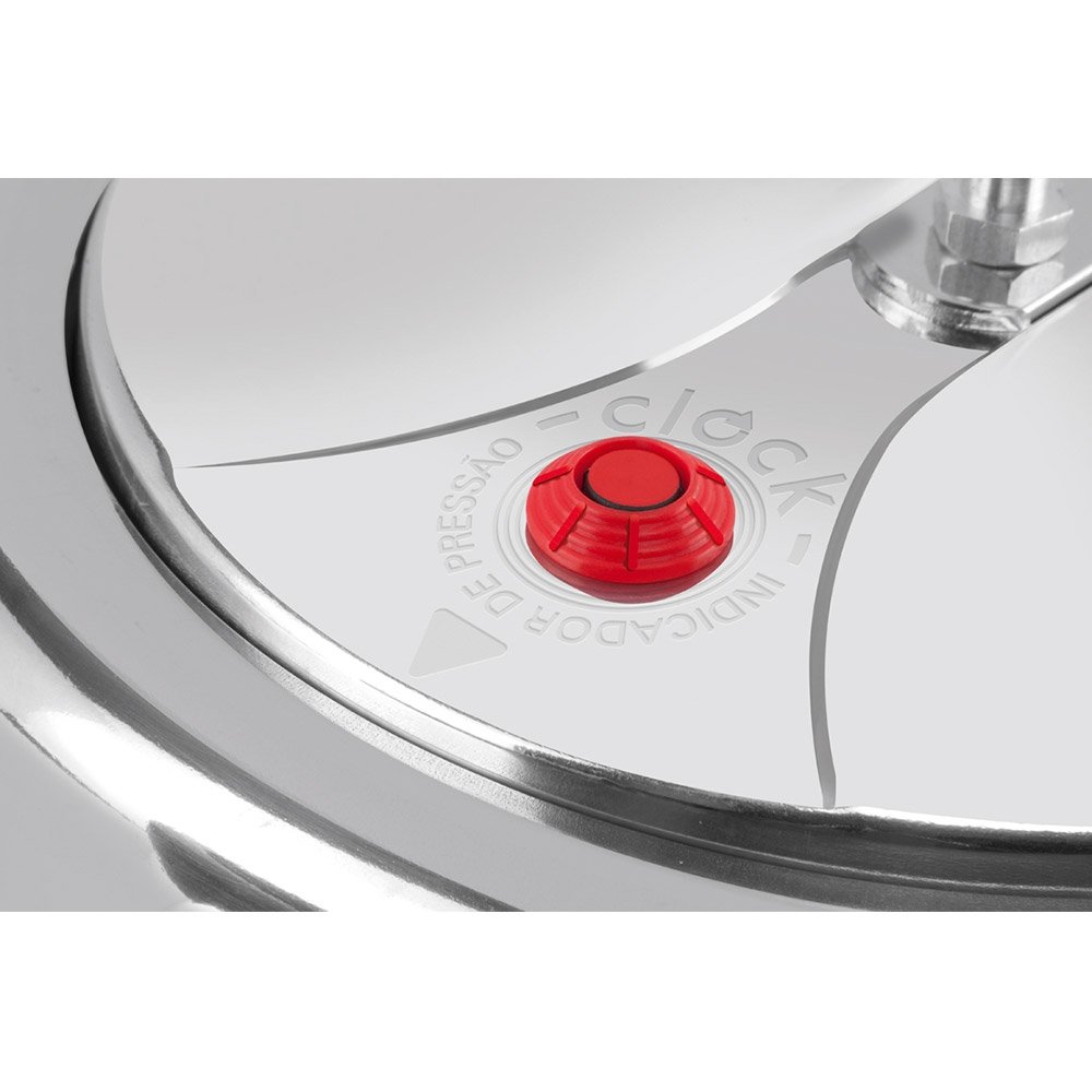 Panela de Pressão Clock 4,5 Litros Original Preta/Polida