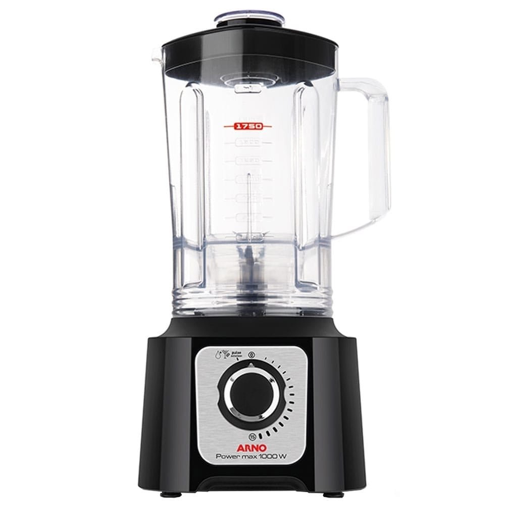 Liquidificador Arno LN55 Power Max - Copo Plástico, 15 Velocidades + Pulsar, 1000W, Preto, 110V