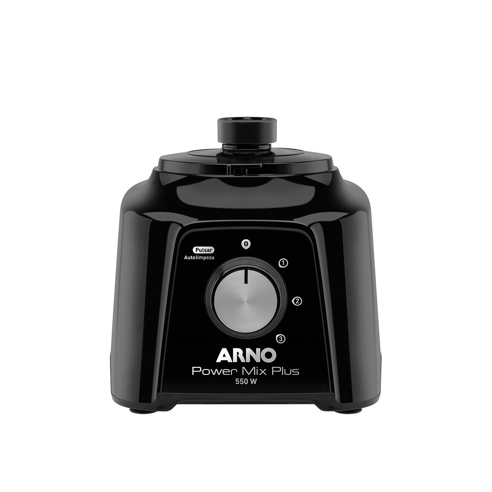 Liquidificador Arno Power Mix Plus LQ20 - Copo de Acrílico 3 Velocidades + Pulsar 550W Preto, 220V