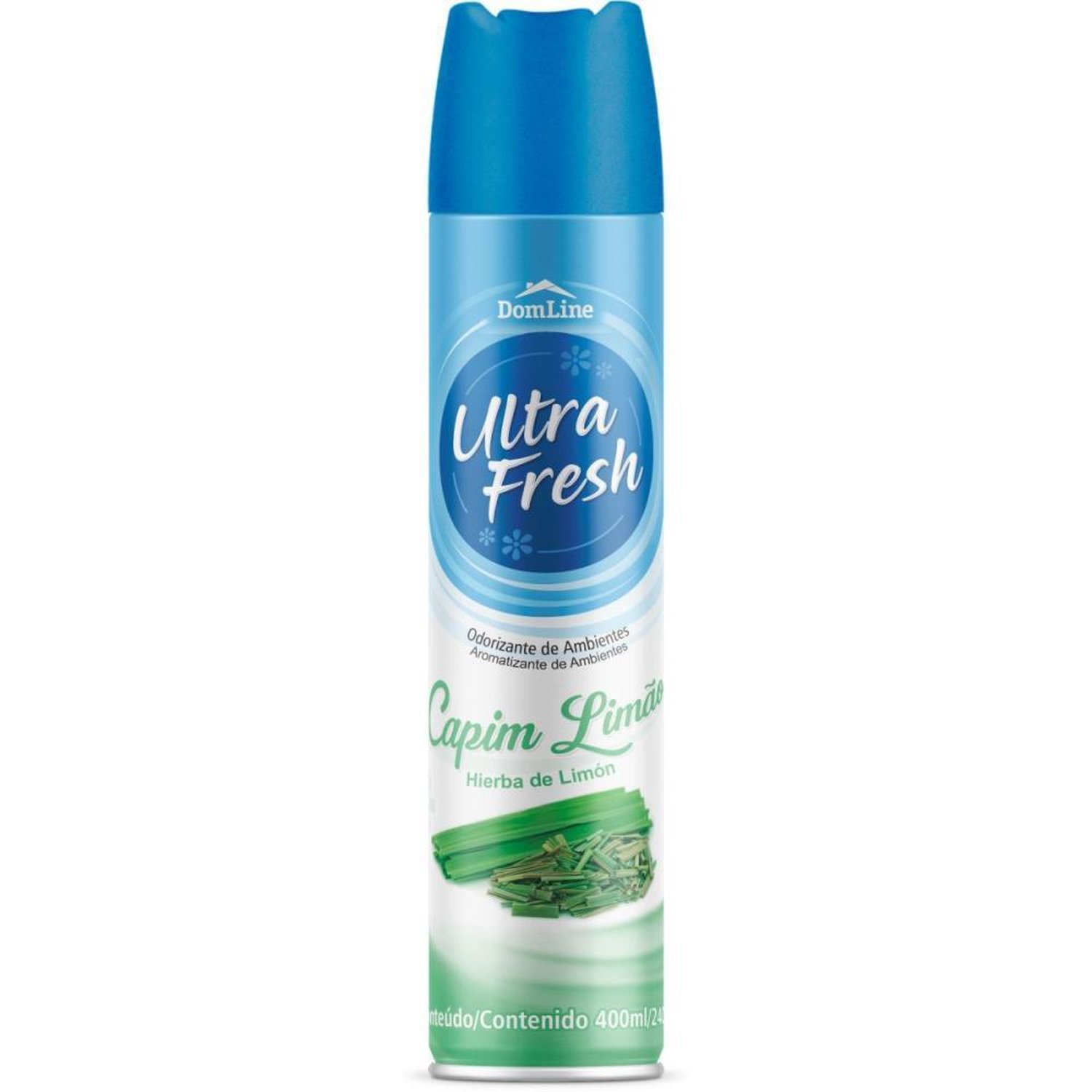 Odorizador De Ambiente Domline Ultra Fresh Capim/Limão - 400Ml