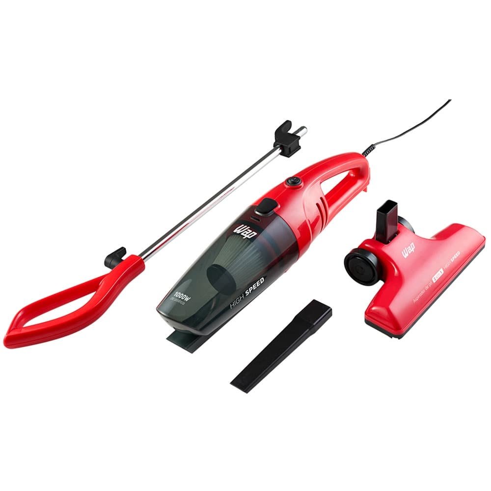Aspirador de Pó WAP High Speed - 1,2 Litros, 1000W, 2 em 1, com Fio, Vermelho, 220V