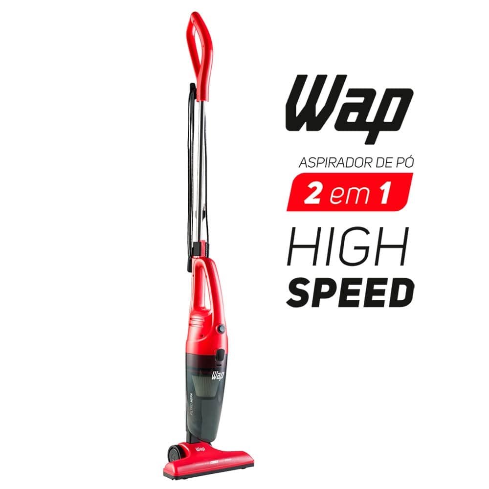 Aspirador de Pó WAP High Speed - 1,2 Litros, 1000W, 2 em 1, com Fio, Vermelho, 220V