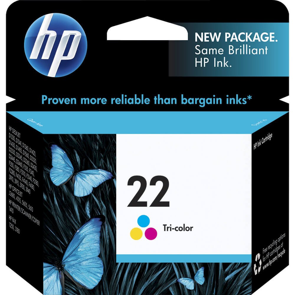 Cartucho Original HP 22 C9352AB Color para Impressoras HP Deskjet 3910, 3918, 3930