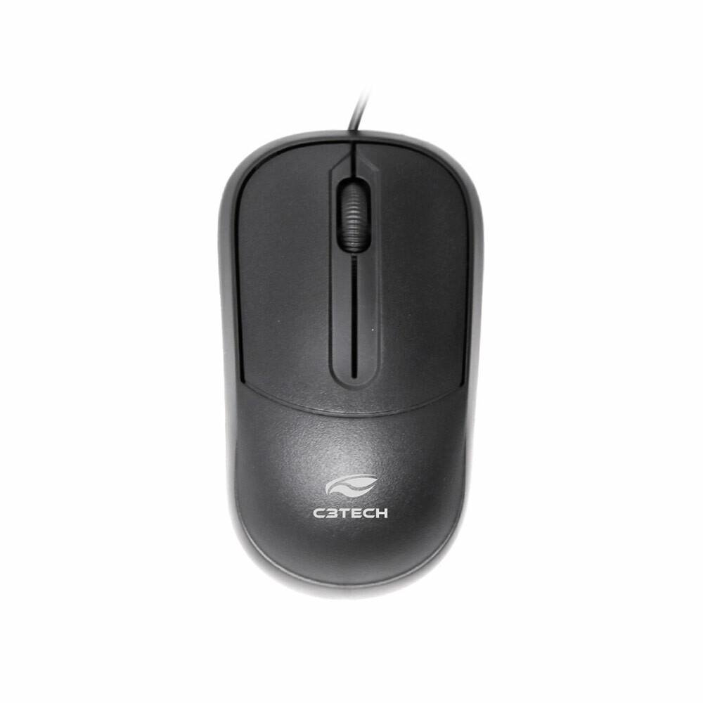 Mouse USB, C3Tech Preto, - MS-35BK