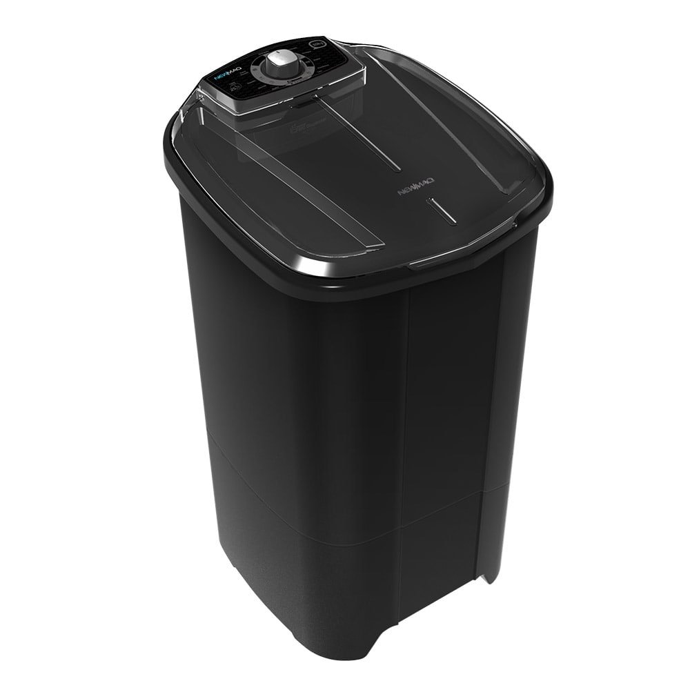 Tanquinho/Máquina de Lavar Roupas Semi-automática 10kg Newmaq, Preto, 220V