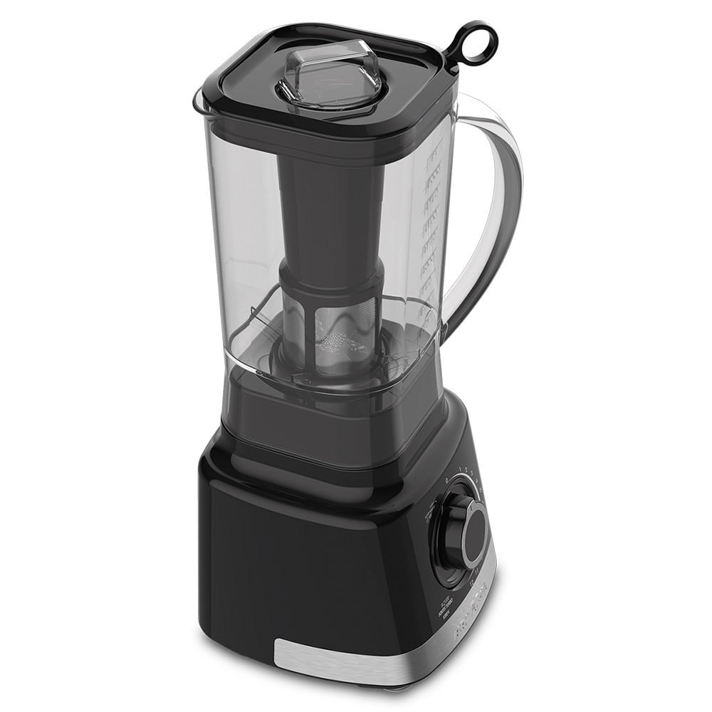 Liquidificador Britânia BLQ1300P Turbo - com Filtro, Copo de Plástico e 12 velocidades + Pulsar, 1200W, Preto, 220V