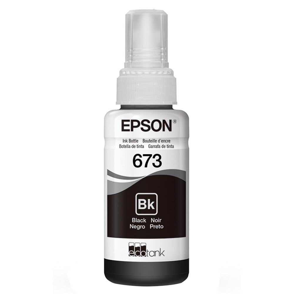 Garrafa de Tinta Original Epson Eco Tank T673 para Impressoras L800, L805, L850, L1800