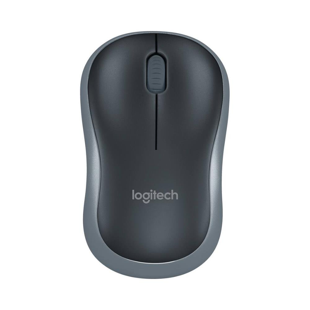Mouse sem fio Logitech M185, 1000DPI, Design Ambidestro Compacto, Conexão USB e Pilha Inclusa - 910-002225