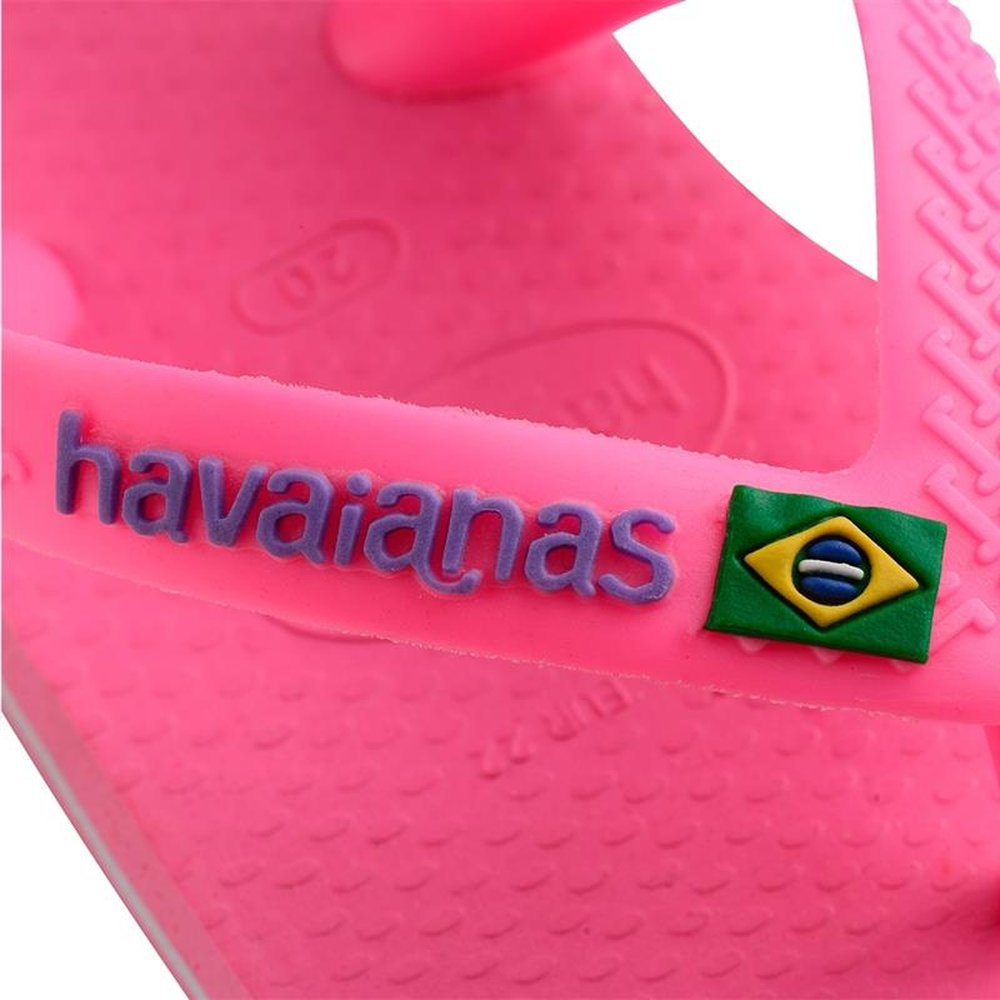 Havaianas Baby Brasil Logo Rosa Cristal 19