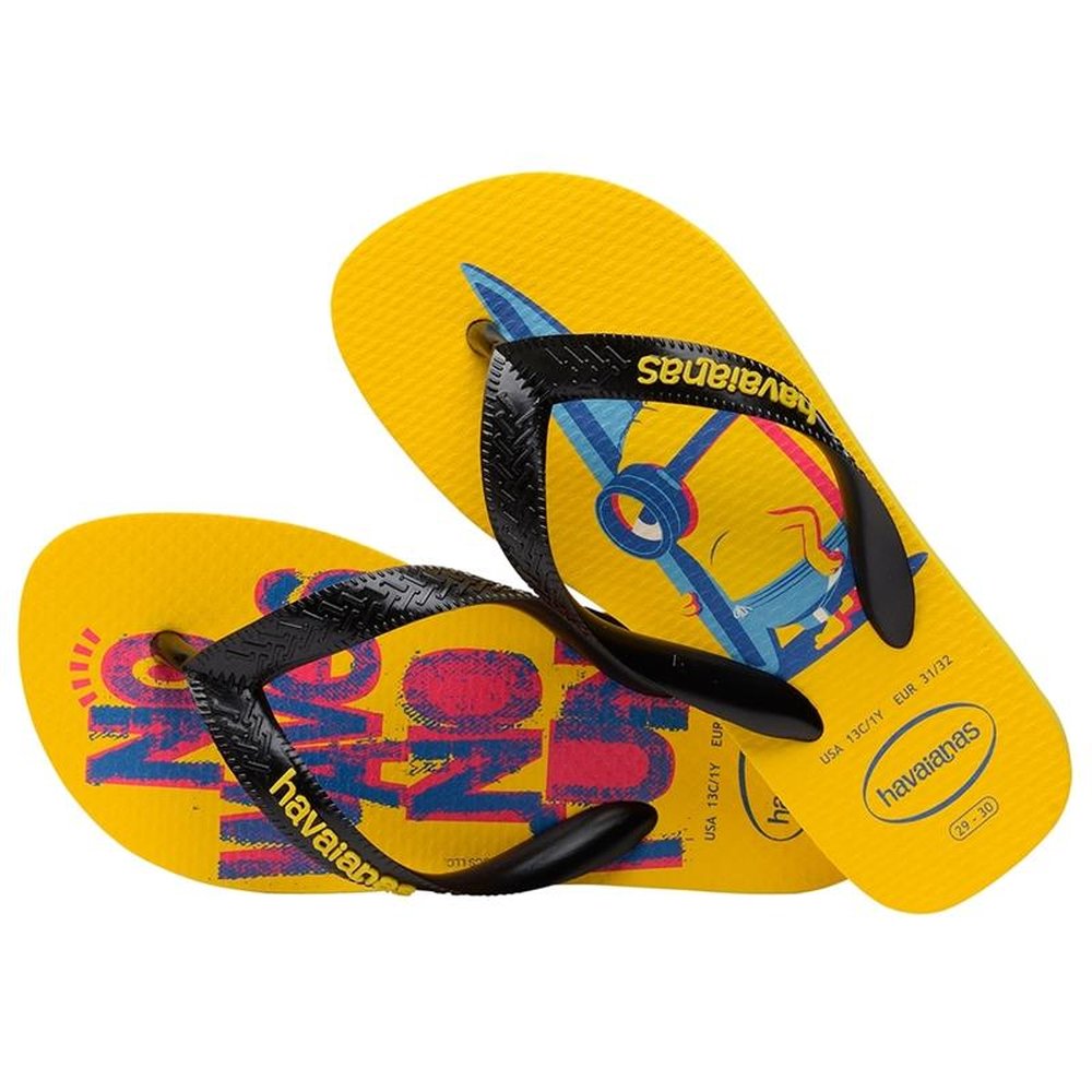 Havaianas Minions Amarelo/Preto/Amarelo 33/4