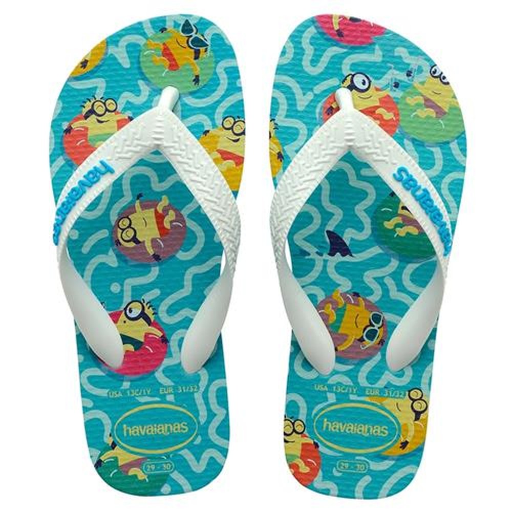 Havaianas Minions Azul Tradicional/Branco 37/8