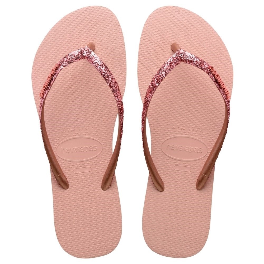Havaianas Slim Glitter II Rosa Ballet/Dourado 39/0