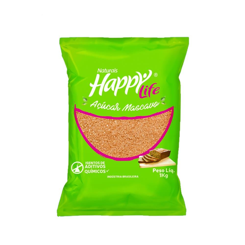 Açúcar Mascavo Happy Life 1kg