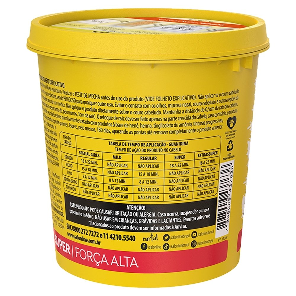 Alisante Creme Salon Line Guanidina Manga Super 215g