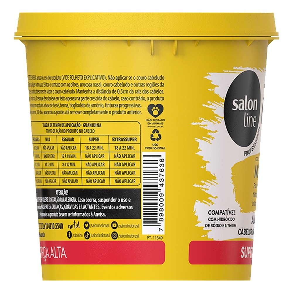 Alisante Creme Salon Line Guanidina Manga Super 215g