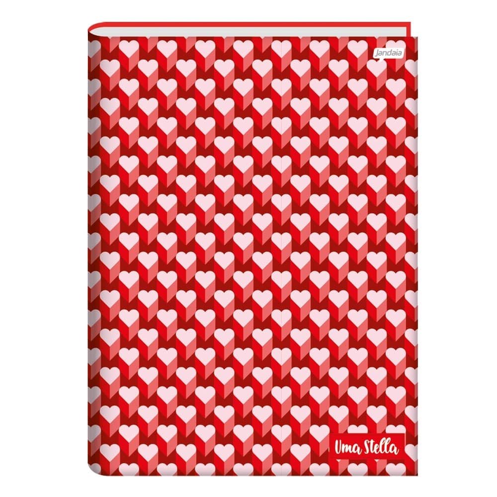 Caderno Jandaia Costurado Universitário - Capa Dura Stella 80 Folhas - Embalagem com 5 Unidades