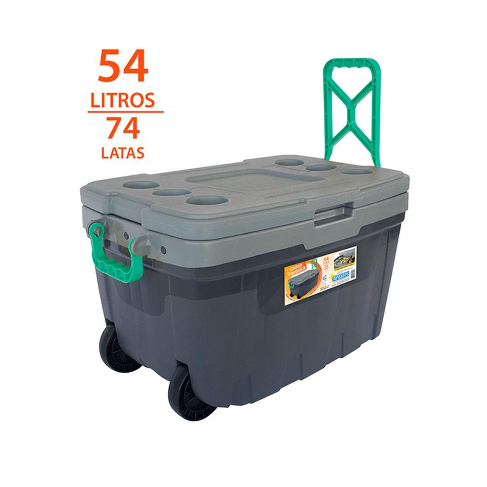 Caixa Termica 54L C/Roda/Divisão Antares