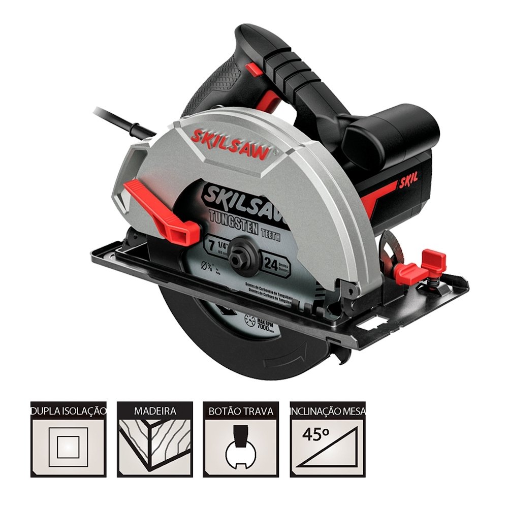 Serra Circular Skil 5200, 5000Rpm, 1200W 220V