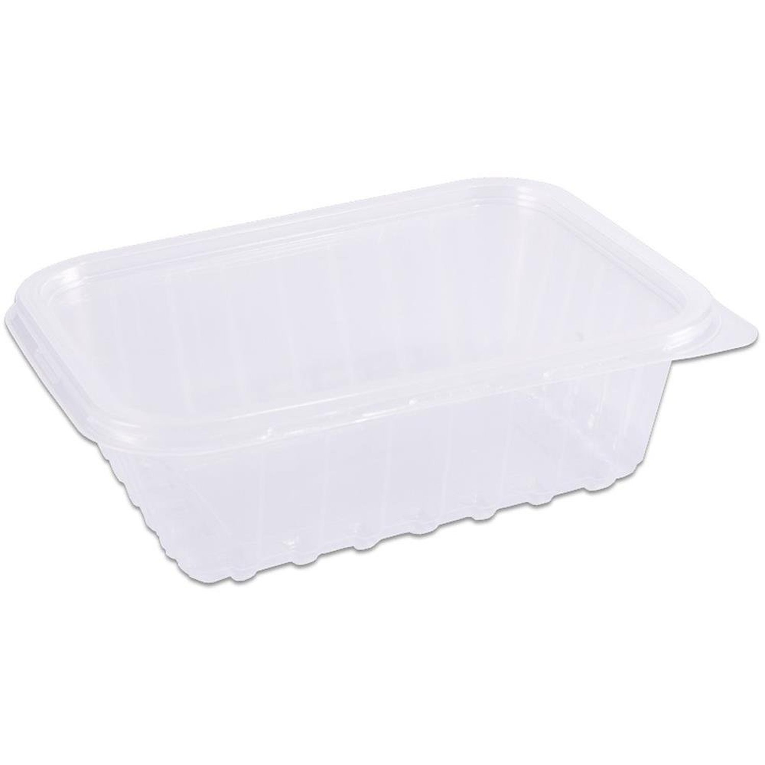 Pote Descartável Retangular 750Ml Com Tampa - Pacote Com 24