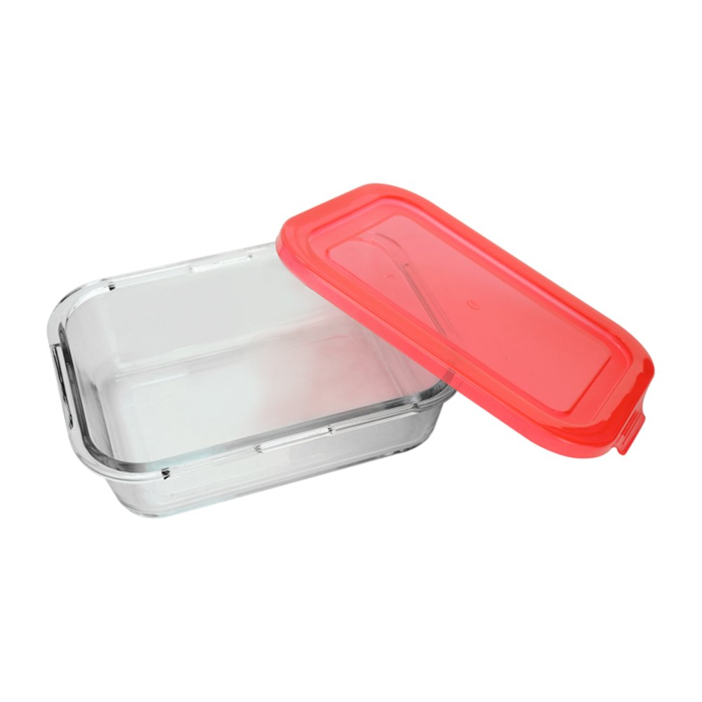 Pote Retangular Com Tampa Borosilicato 560ml