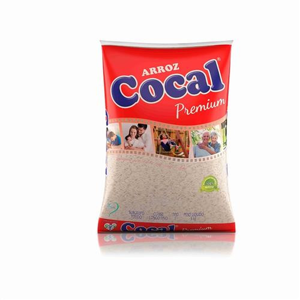Arroz Cocal Premium 5kg - Embalagem contém 6 unidades