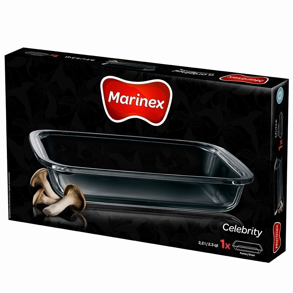 Assadeira Marinex Retangular 2,2 Litros Média Celebrity
