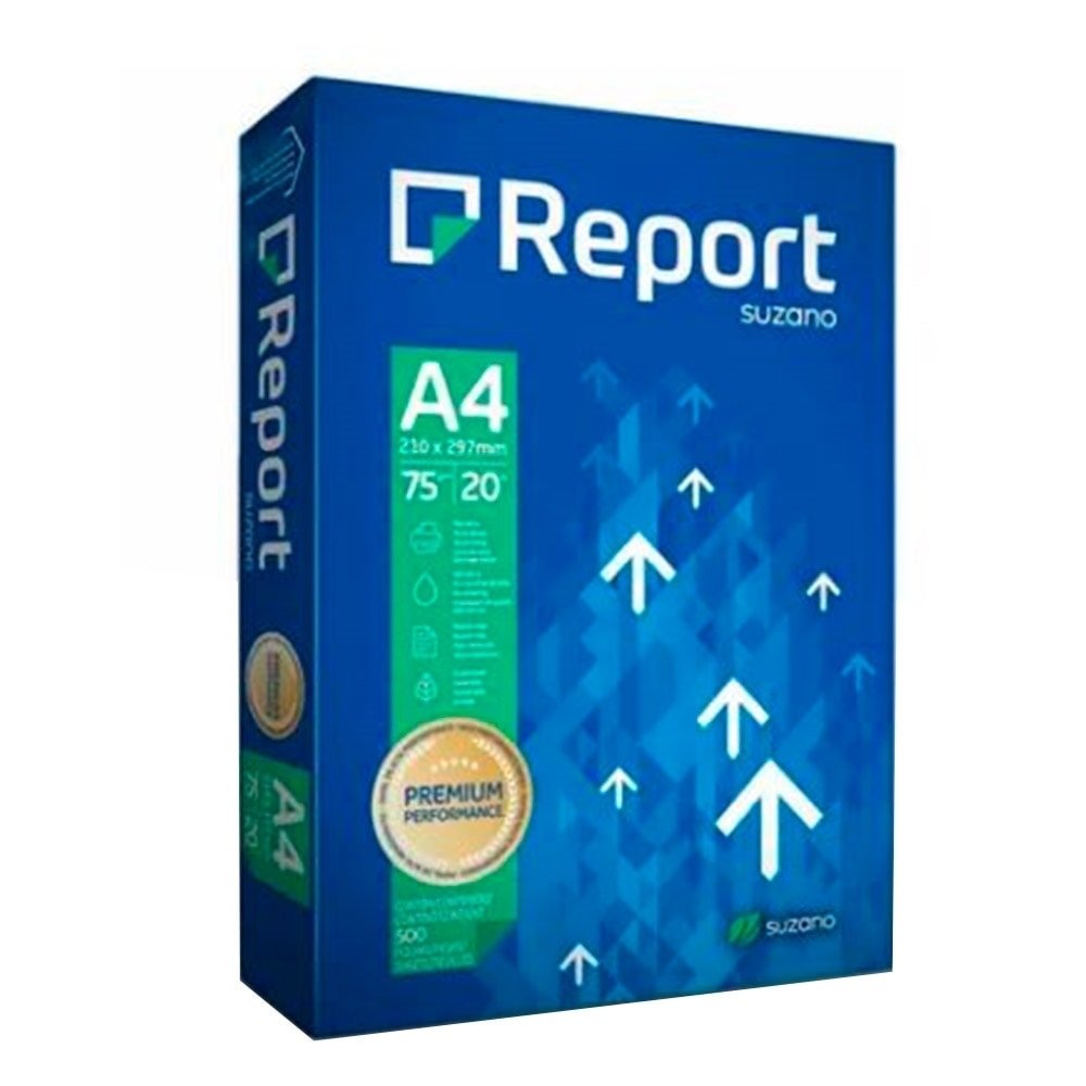 Papel Report Premium A4 500 Folhas Gramatura 75 210x297mm - Embalagem com 10 Unidades