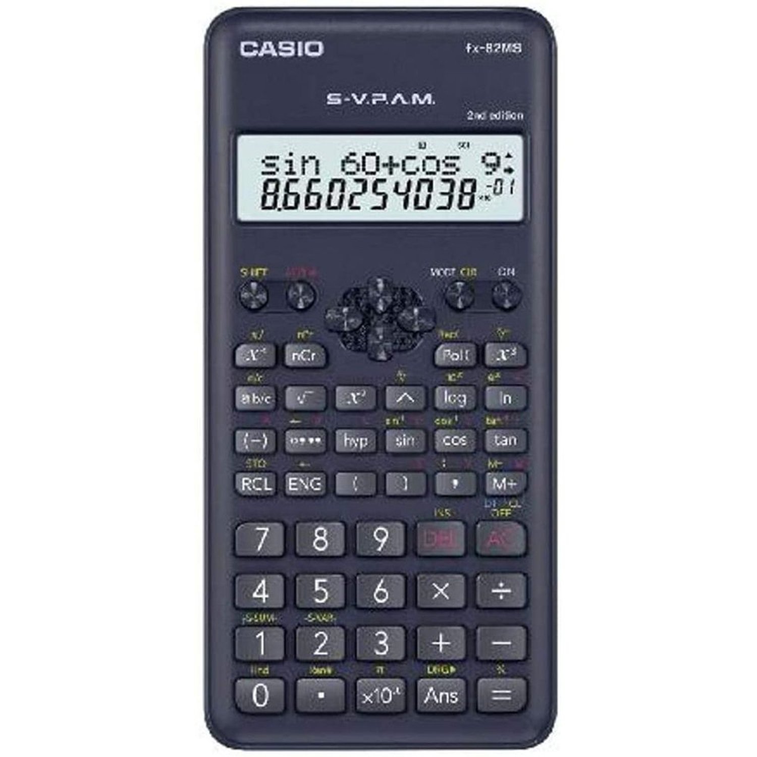 Calculadora Cientifica Casio FX-82MS-2-S4-DH 240 Funções Preta Un.Venda: PC/1
