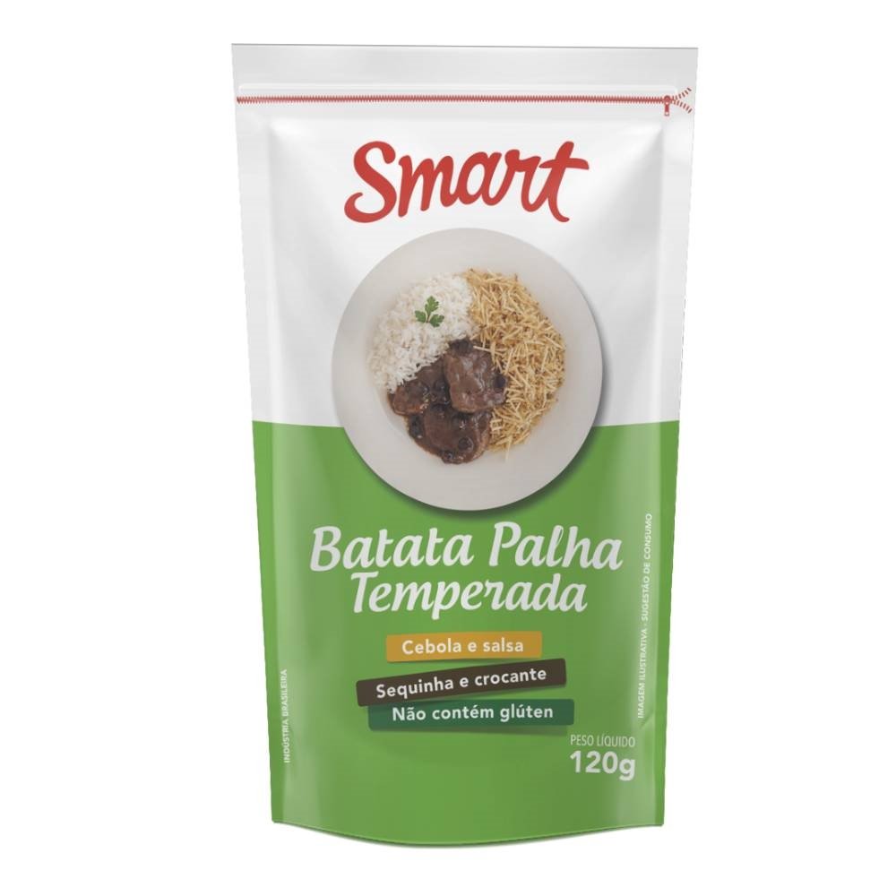 Batata Palha Smart Temperada 120g - Embalagem c/ 20 unidades