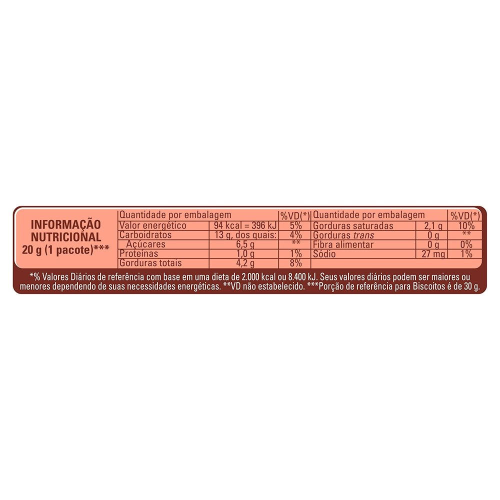 Biscoito Nestlé Cookies Nescau Chocolate, Gotas DUO, 60g - Embalagem com 52 Unidades