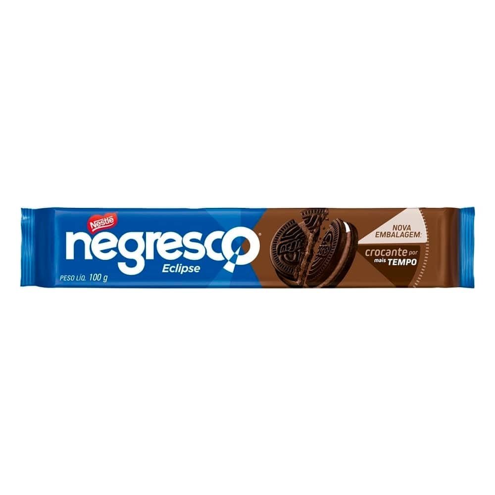 Biscoito Negresco Recheado de Chocolate 100g Embalagem com 66 Unidades