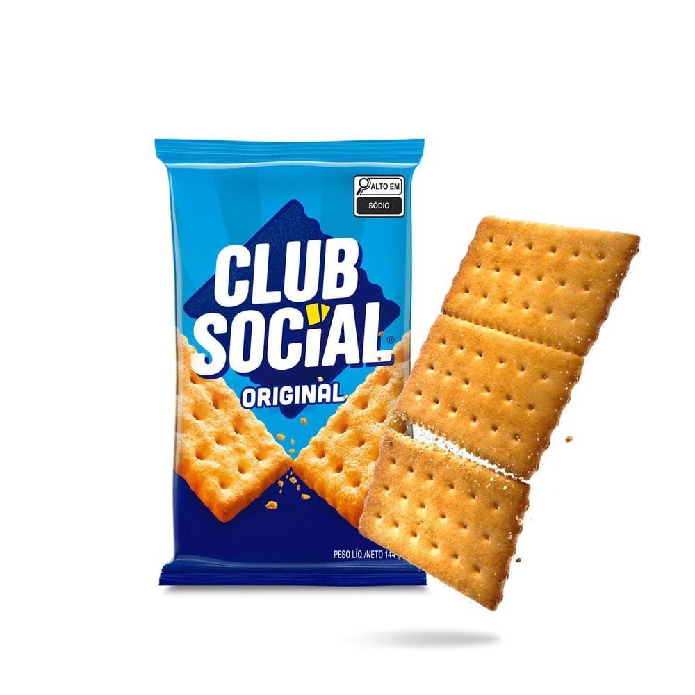 Biscoito Club Social Original 23,5g - Embalagem com 44 Unidades